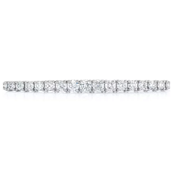 1.00ctw Round Brilliant Cut Diamond Bolo Bracelet, 14ct White Gold