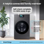 Samsung Series 9 Large Capacity WD18DB8995BZT1 18kg / 11kg Washer Dryer, A Rated in Dark Steel